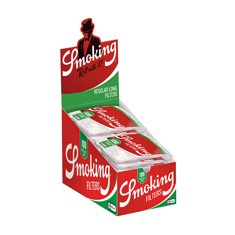 Cutie cu 25 pungi Smoking Filters Classic Regular Long 100 bucati SMK0057