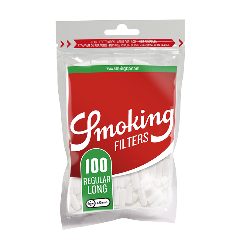 Cutie cu 25 pungi Smoking Filters Classic Regular Long 100 bucati SMK0057