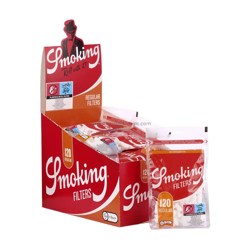 Cutie cu 25 pungi Filtre tigari Smoking Classic Regular 120 bucati SMK0091