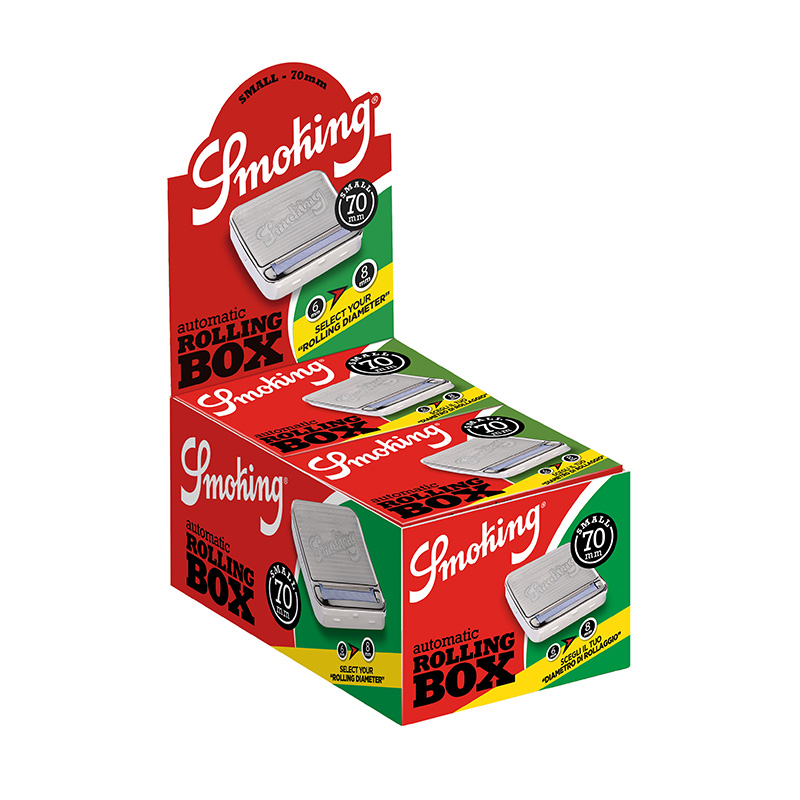 Set 6 Smoking Rolling Box Metal 70 mm Aparat de rulat tigari SMK0581