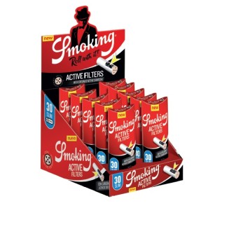 Cutie cu 10 Filtre cu Carbon Activ Smoking Slim 30 buc SMK2173