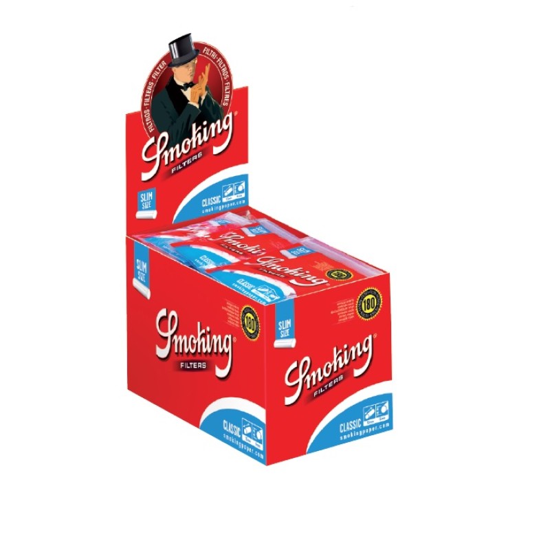 Cutie cu 30 pungi Smoking Filters Classic Slim 180 bucati SMK2214