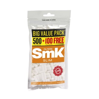 Bax cu 25 pungi Filtre tigari SMK Slim  - 600 bucati