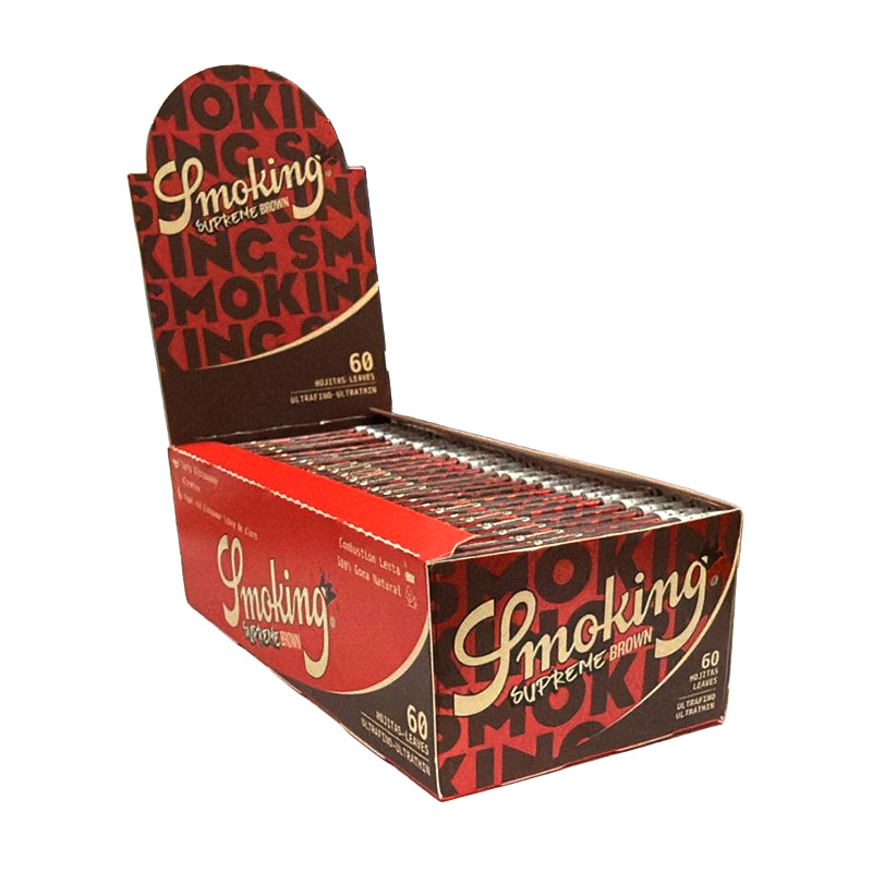 Set 50 pachete Foite Smoking Regular Supreme Brown Regular